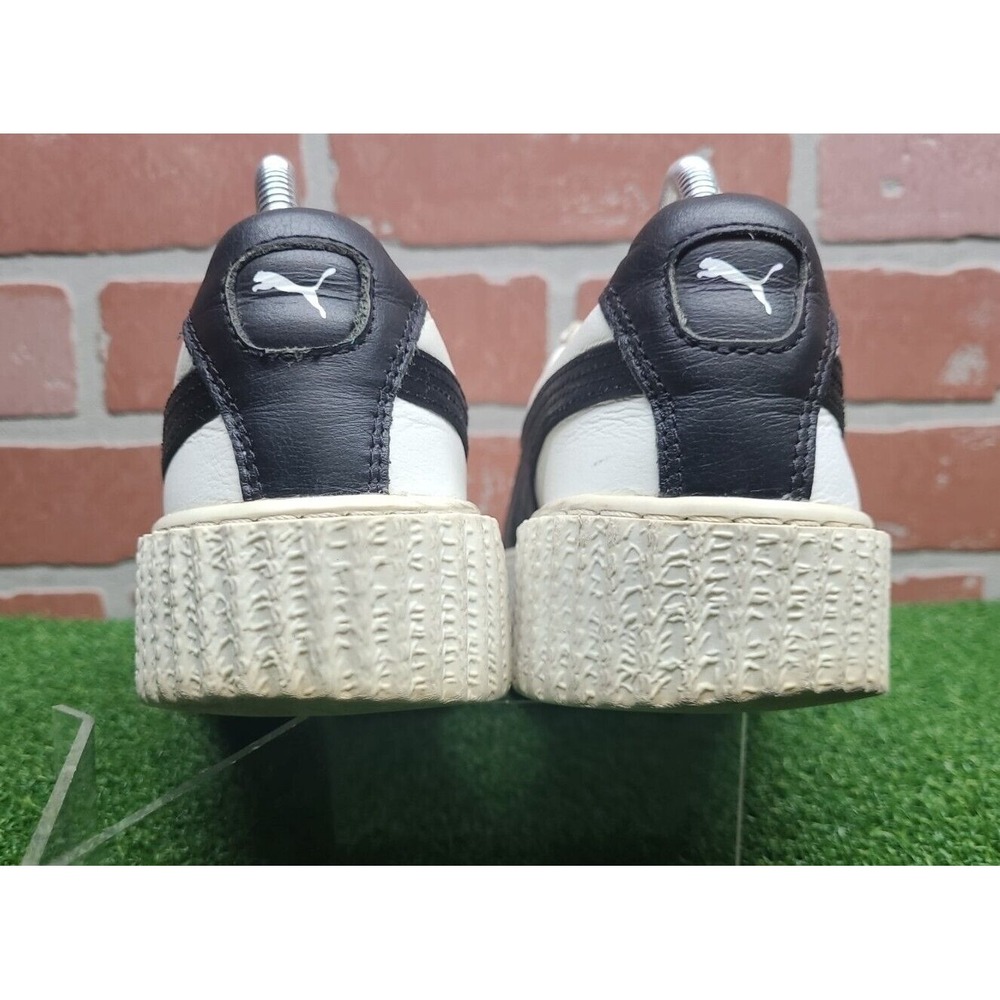 Puma Rihanna Creeper Fenty Leather Traditional White Black 364462 01 Sz 8.5 - Picture 10 of 12